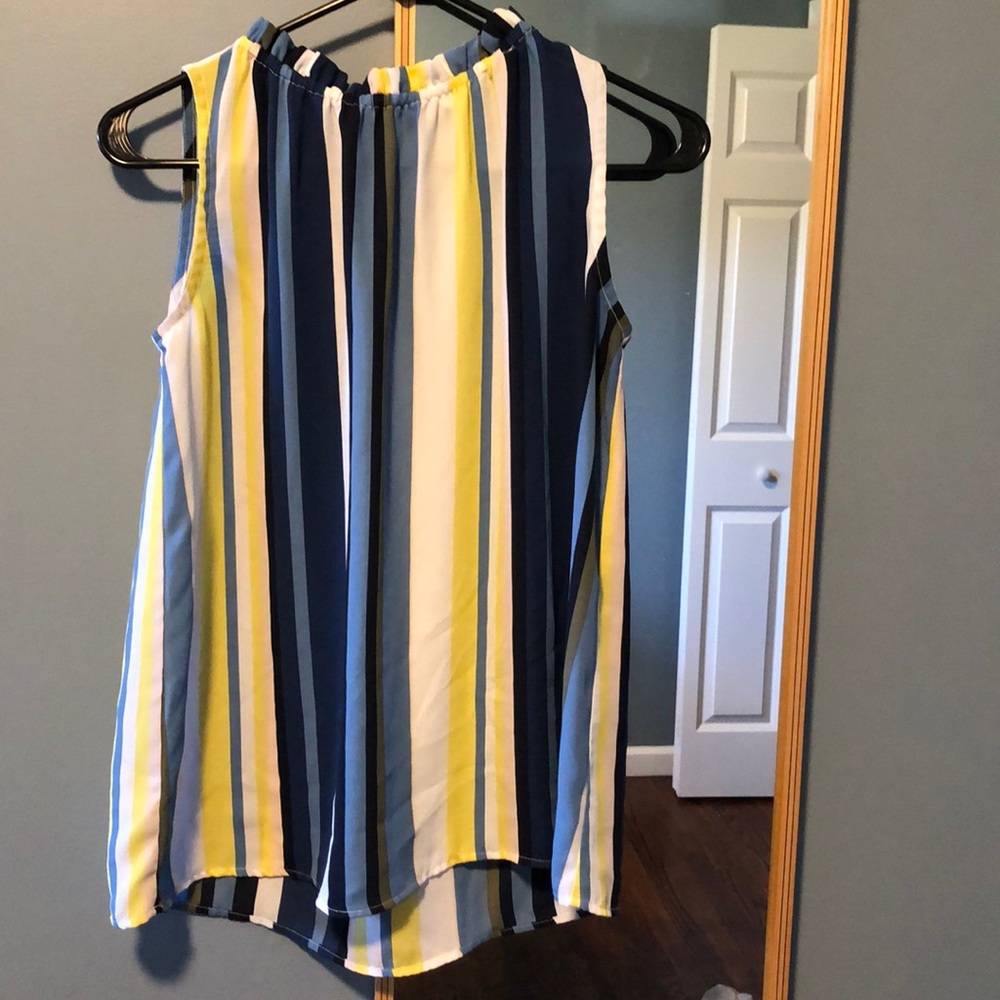 Vertical striped blouse